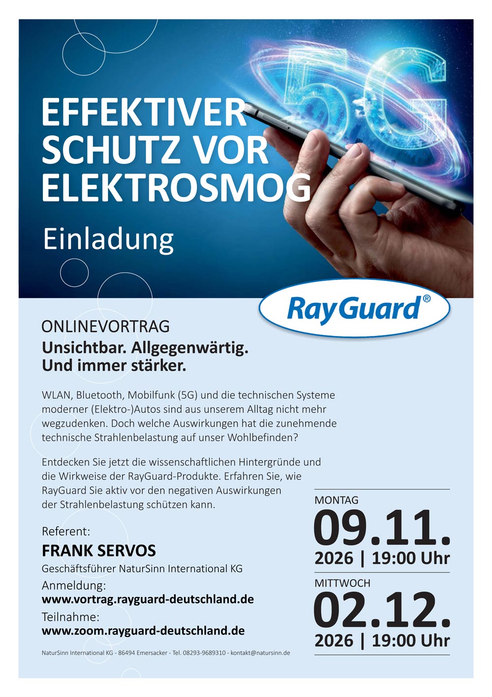 RayGuard Einladung Flyer